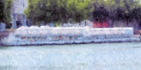 Péniche TOUTA gouache